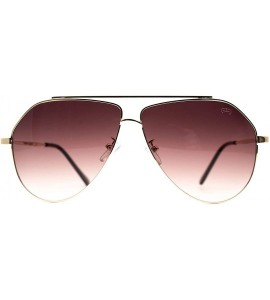 Aviator F065 Fashion Aviator - for Womens-Mens 100% UV PROTECTION - Gold-browndegrade - CZ192THOHNX $35.07