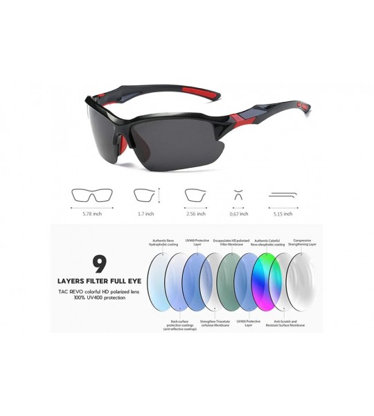 Rectangular Driving Polarized Sunglasses Night Vision Glasses for Men Women Anti-Glare UV-400 Goggles - CD18X755XL7 $40.22