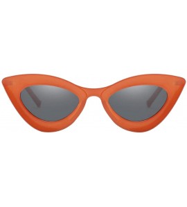 Cat Eye Fashion Womens Cat Eye Sunglasses Outdoor Party Eyewear UV Protection Shades - Orange - CH190220Q87 $20.66