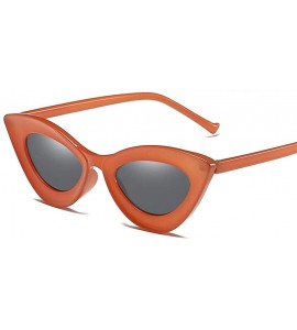 Cat Eye Fashion Womens Cat Eye Sunglasses Outdoor Party Eyewear UV Protection Shades - Orange - CH190220Q87 $20.66