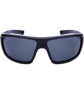 Wrap Bold Sports Wrap Sunglasses w/Flash Mirror Lens 570097-FM - Black - C512O39QK21 $19.81