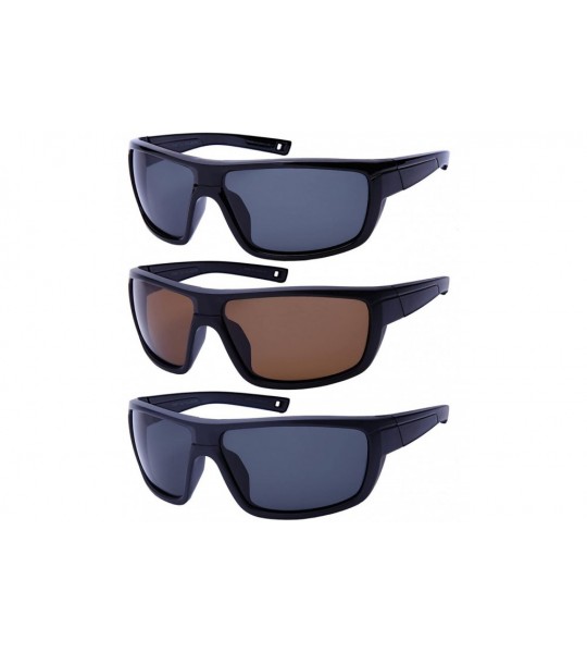 Wrap Bold Sports Wrap Sunglasses w/Flash Mirror Lens 570097-FM - Black - C512O39QK21 $19.81