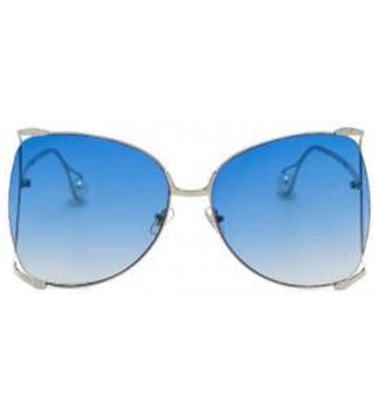 Cat Eye New ladies sunglasses - fashion metal frame pearl legs cat eyes UV protection sunglasses - D - C218SN679AD $70.73