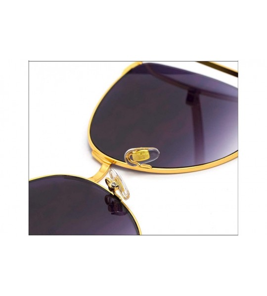 Cat Eye New ladies sunglasses - fashion metal frame pearl legs cat eyes UV protection sunglasses - D - C218SN679AD $70.73