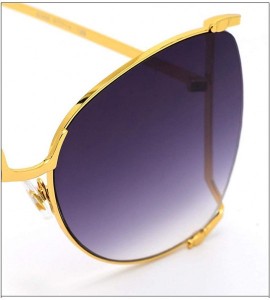 Cat Eye New ladies sunglasses - fashion metal frame pearl legs cat eyes UV protection sunglasses - D - C218SN679AD $70.73