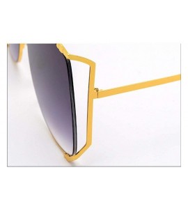 Cat Eye New ladies sunglasses - fashion metal frame pearl legs cat eyes UV protection sunglasses - D - C218SN679AD $70.73