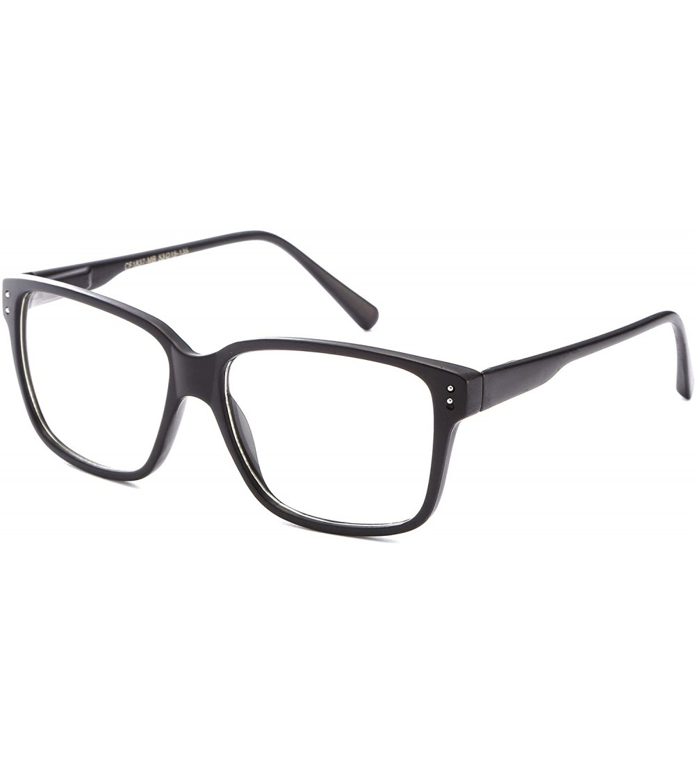 Wayfarer Casual Nerd Thick Clear Frames Fashion Glasses for Women - Matte Black - C211FAEL6JL $18.02