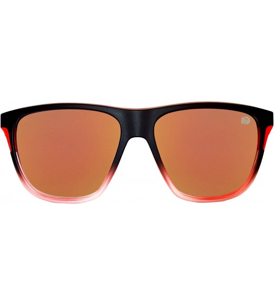 Rectangular State Of Mind Polarized Rectangular Sunglasses - Red - CX183G25LKL $33.23