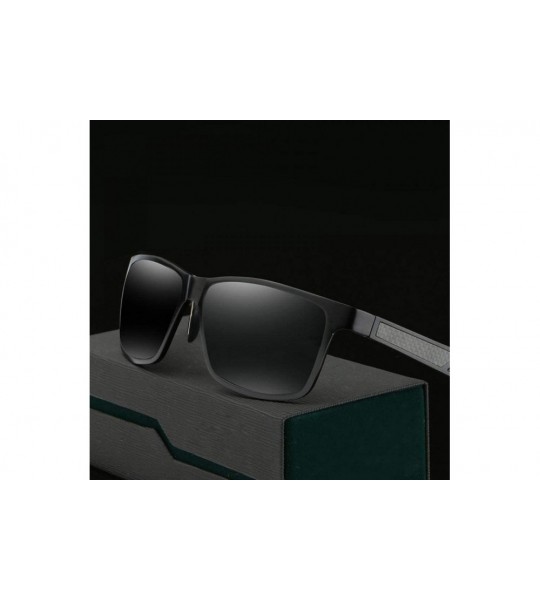 Aviator Aluminum Men's Polarized Mirror SunGlasses Male Driving Silver Whitemercury - Silver Blackgray - C918YZUTDMD $41.89