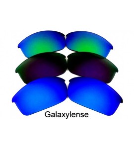 Oversized Replacement Lenses Flak Jacket Black&Blue&Green Color 3 Pairs-FREE S&H. - Blue&purple&green - CE129Y1H4ZV $38.74