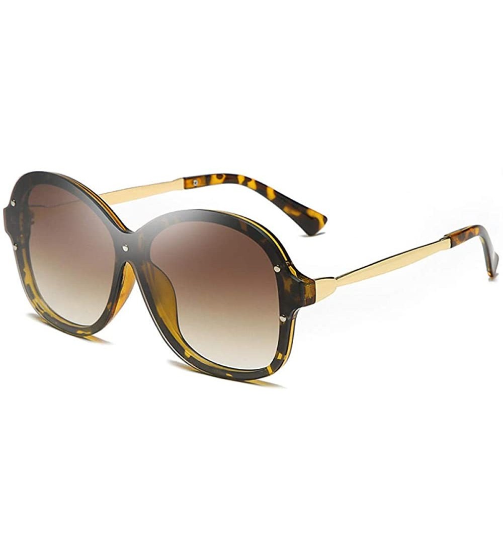 Aviator Personality Piece Sunglasses Tide Sunglasses Female Wild Sunglasses - CJ18X98K43Q $78.99