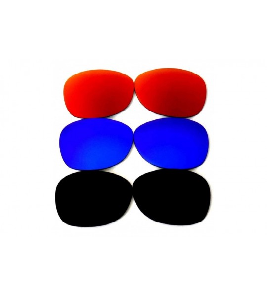 Wayfarer Replacement Lenses For Ray-Ban RB2132 New Wayfarer 52 mm (not 55 mm) Black/Blue/Red Polarized 100% UVAB - CB194A3WSY...