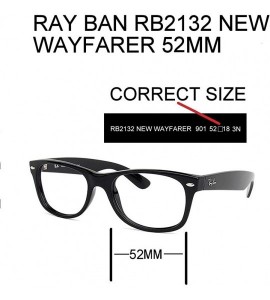 Wayfarer Replacement Lenses For Ray-Ban RB2132 New Wayfarer 52 mm (not 55 mm) Black/Blue/Red Polarized 100% UVAB - CB194A3WSY...