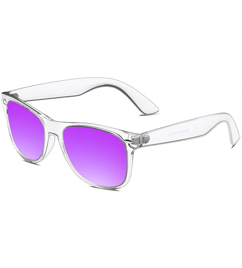 Rectangular Polarized Sunglasses for Men Retro - Polarized Retro Sunglasses for Men FD2149 - 2.1-transparent-purple - CU18A74...