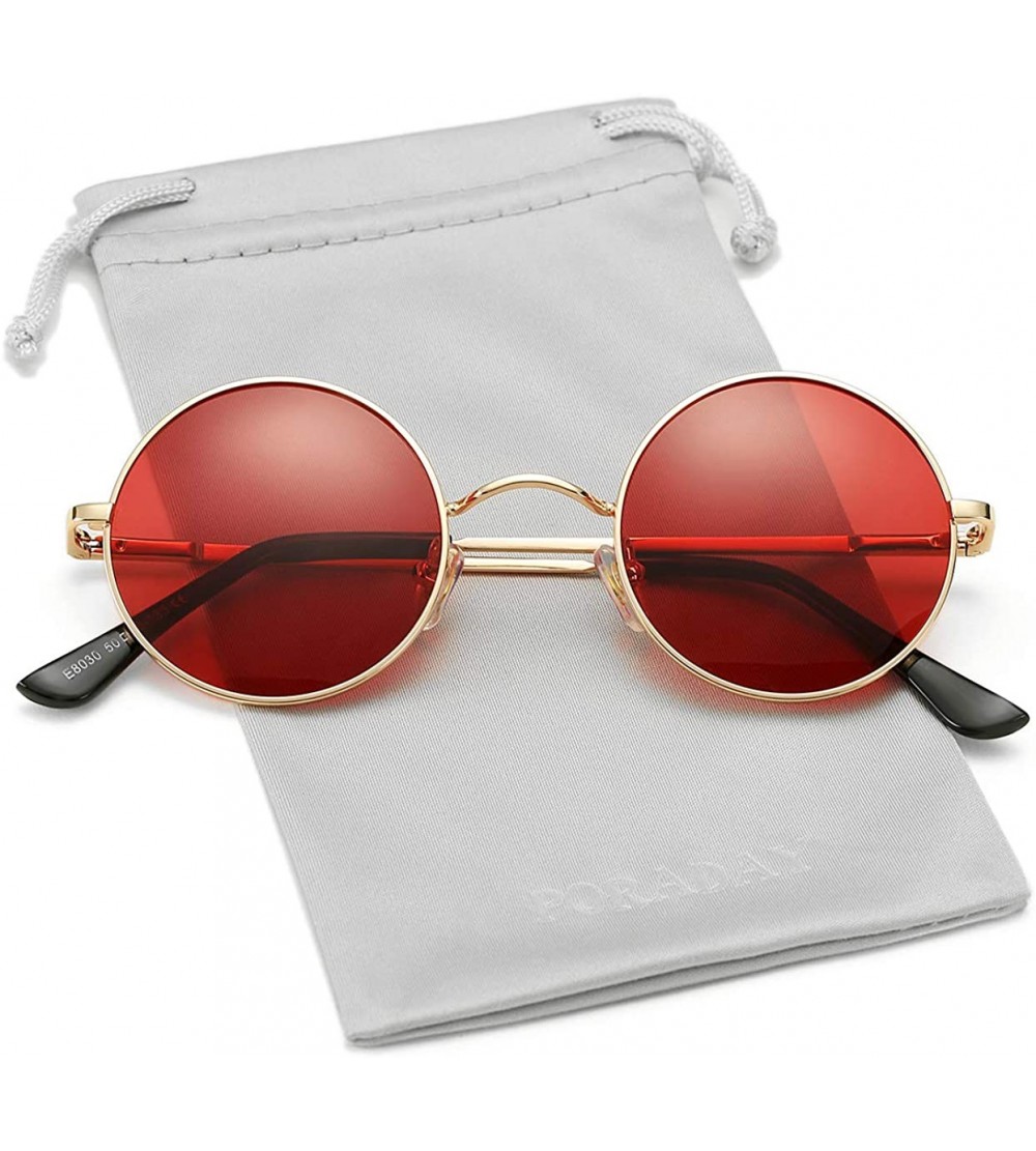 Round Retro Small Round Polarized Sunglasses John Lennon Hipple Sun Glasses Metal Frame UV400 Protection Lens - CF196ICXAXI $...