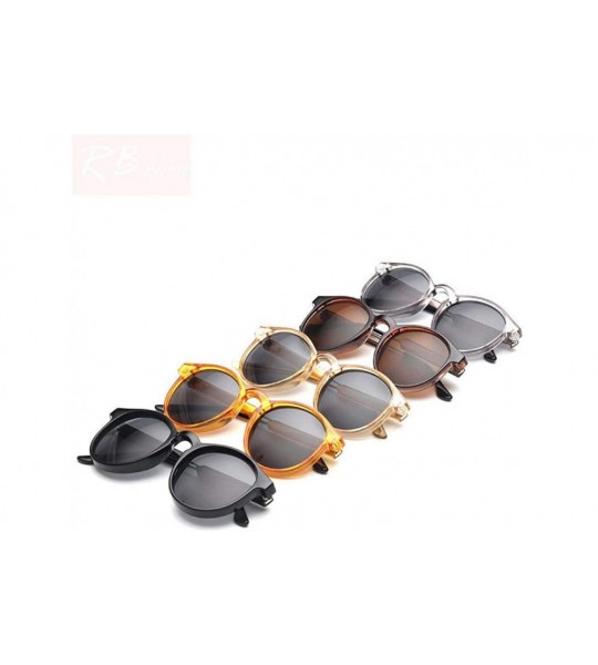 Aviator 2019 Vintage Round Sunglasses Women/Men Classic Outdoor Oculos De Black Gray - Gray - C518XAL7K5R $17.84