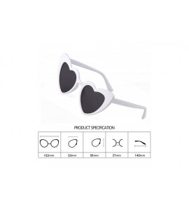 Cat Eye Vintage Sunglasses Glasses Plastic Mirrored - H 2 Pack White+red - CM18N00MAQH $23.58