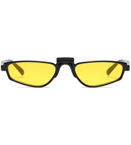 Goggle Unisex Retro Vintage eyewear Fashion Small Square Frame Mini Sunglasses - C5 - CP1807CZQMR $17.18