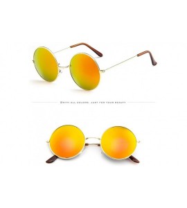 Oval Men Women Vintage Sunglasses Unisex Classic Oval Metal Frame Sunglasses Eyewear Glasses - B - CK196EA6RWR $17.48