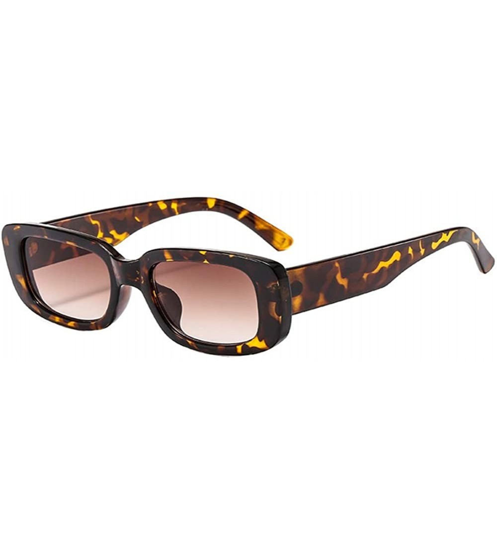 Square Fashion Sunglasses Women Men Square Small Frame Eyeglasses Driving Eyewear - C - CS190O0XY7E $18.03