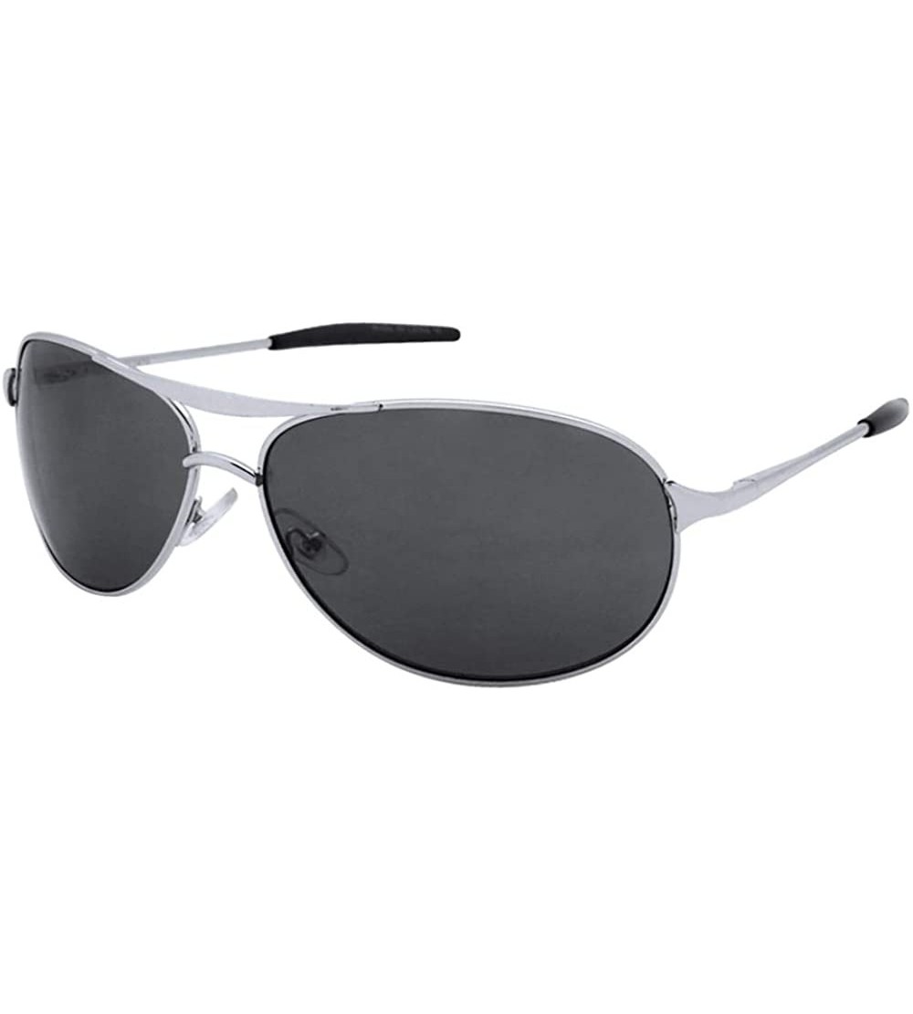 Oversized Large Aviator Sunglasses for Men Spring Hinge Sunglasses Wide Frame BG20045S - C111807TE27 $19.26