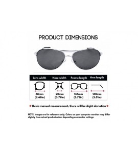 Oversized Large Aviator Sunglasses for Men Spring Hinge Sunglasses Wide Frame BG20045S - C111807TE27 $19.26