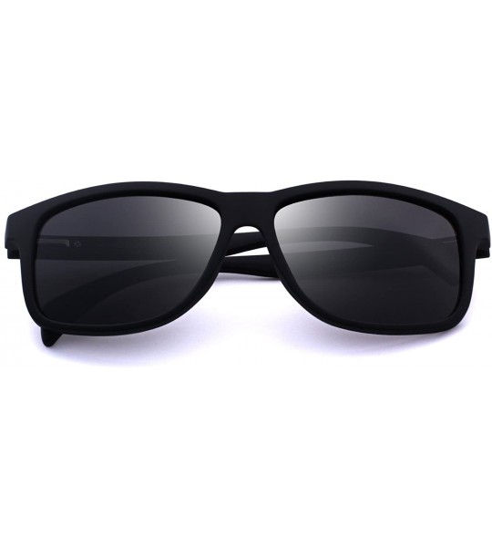 Sport Polarized Sports Fishing Sunglasses for Men O8507 - Black - CW18H36TEYX $30.69