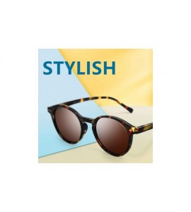 Round Polarized Round Sunglasses Stylish Sunglasses for Men and Women Retro Classic Multi-Style Selection - CX18N8YCEGY $25.02