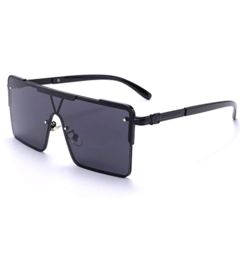 Square Sunglasses Men's Square Modern Visor Glasses - 3 - CP190RE649O $60.66