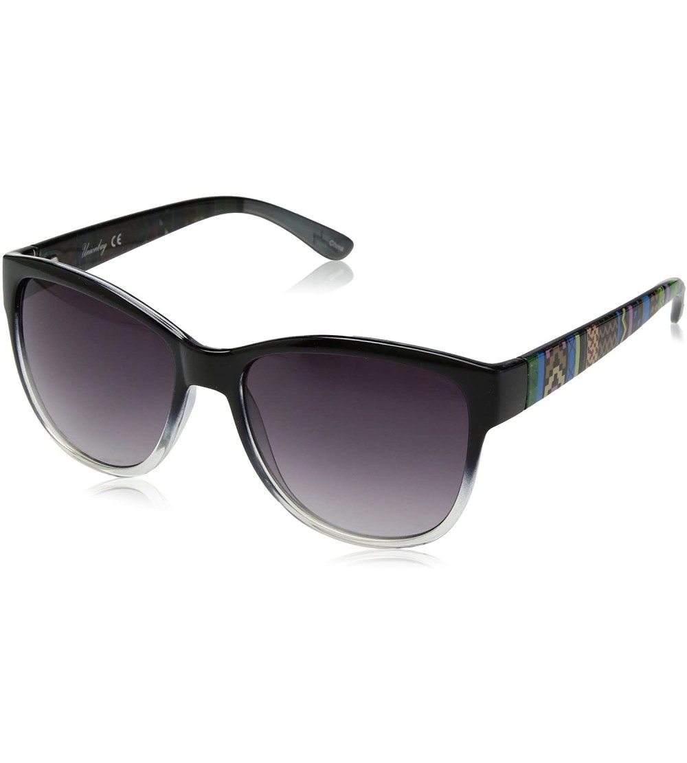 Cat Eye Women's U272 Cat-Eye Sunglasses - 55 mm - Black Print - CF1296VO9Q1 $48.97