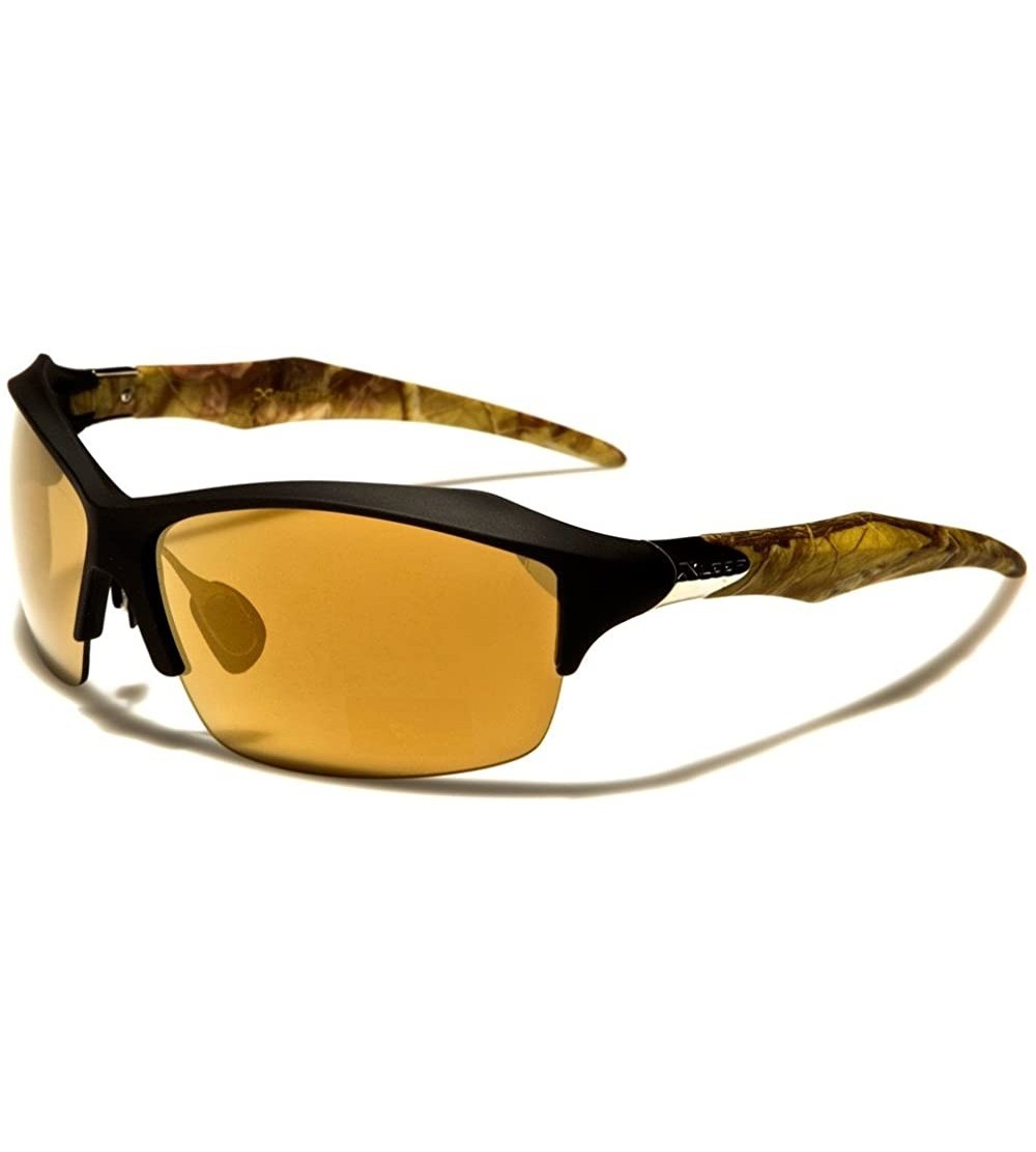 Sport Outdoor Fishing Tactical Hunting Brown Mirrored Lens Camouflage Sport Sunglasses - CK1802O8OZK $23.71