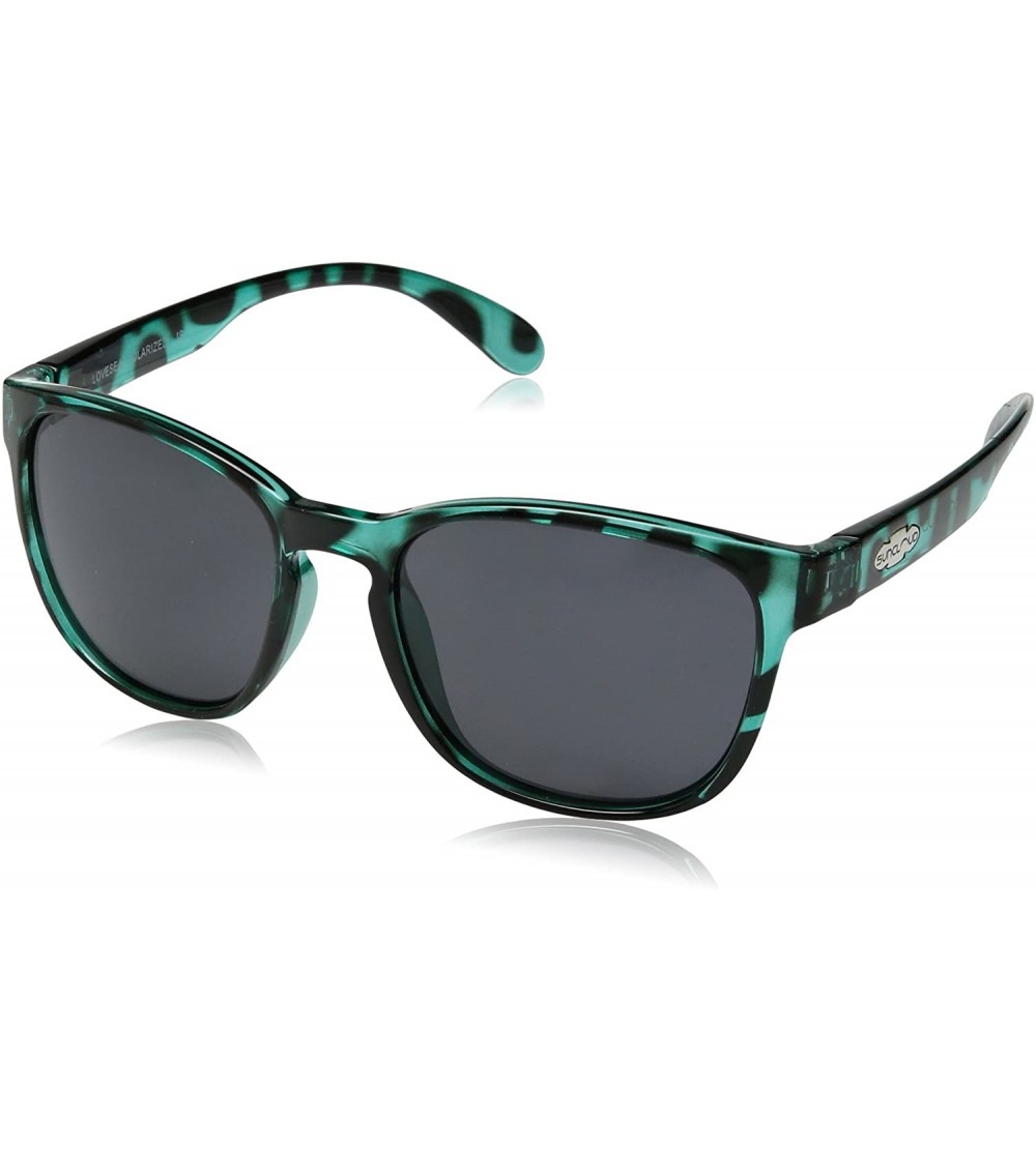 Square Loveseat Polarized Sunglasses - Petrol Tortoise - C11806A6A07 $89.65