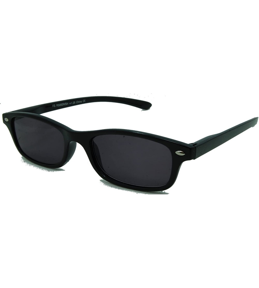 Rectangular Smarty Pants - Classic Look Full Reader Sunglasses Willi Have You Looking Stylin'. NOT BiFocals - Black - C111JN1...