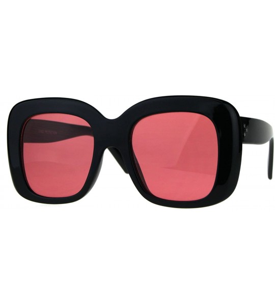 Butterfly Womens Mod Thick Plastic Butterfly Retro Sunglasses - Red - C6189IX8SD2 $19.77