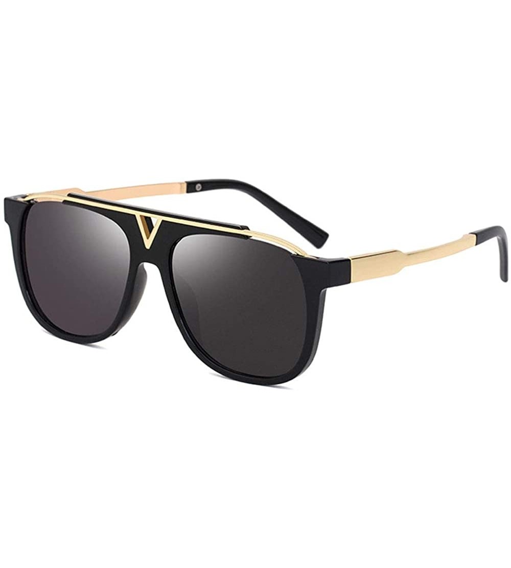 Oversized Retro Pilot Sunglasses For Men and Women Oversized Classic Sunglasses UV400 Protection - 1 - CR190GDU6NE $29.53