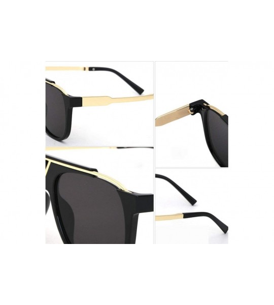 Oversized Retro Pilot Sunglasses For Men and Women Oversized Classic Sunglasses UV400 Protection - 1 - CR190GDU6NE $29.53