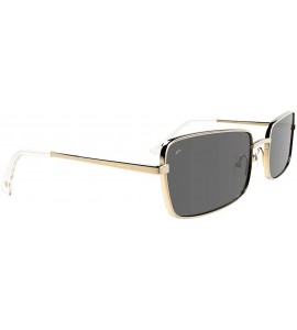 Square "Matrix" Blue Light Blocking Eyewear - Champagne Gold/Grey - C518S0Y9EAC $67.68