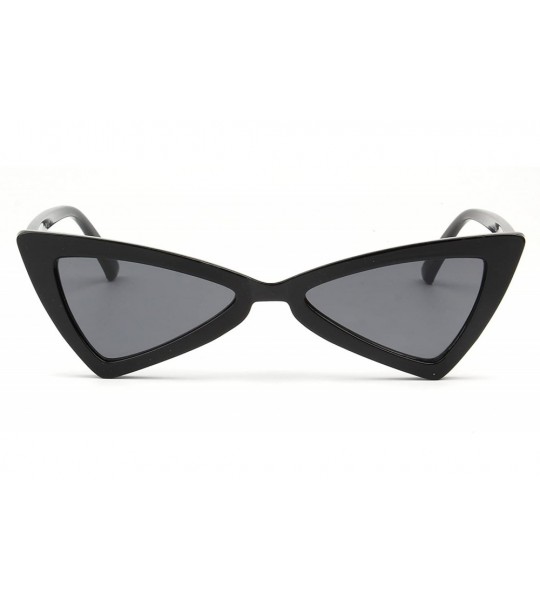 Oversized Stylish Sunglasses - Retro Cat Eye Eyeglasses for Women S1053 - C1 - C018G7ZTAAC $32.56