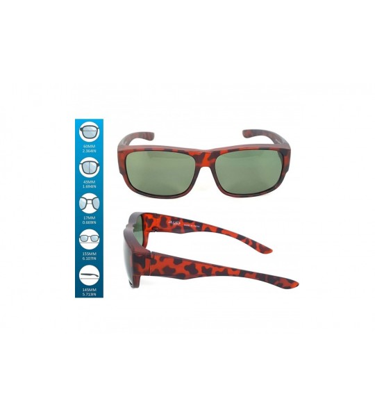 Sport Fit Over Polarized Sunglasses Driving Clip on Sunglasses to Wear Over Prescription Glasses - Brown-green - CV18SLUHNQH ...