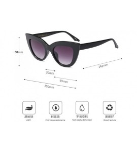 Wayfarer Vintage Cat Eye Style Oversized Holiday Womens Sunglasses Designer - Tea - CC18G7UW309 $19.37