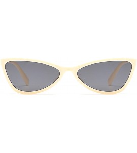 Cat Eye Polarized Sunglasses Glasses Protection Activities - Beige Gray - CB18TQZC8TZ $28.34