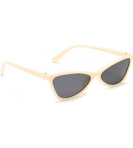 Cat Eye Polarized Sunglasses Glasses Protection Activities - Beige Gray - CB18TQZC8TZ $28.34