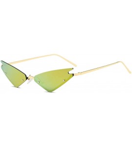 Cat Eye Fashion Cat Eye Sunglasses Female Cross-Border Wild Colorful Sunglasses Street Fashion Glasses - CF18X6QTOMX $76.50