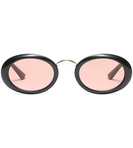 Square Eyewear Oval Retro Vintage Sunglasses Clout Goggles Fashion Shades - C6 - CM18CG6IYEK $38.09