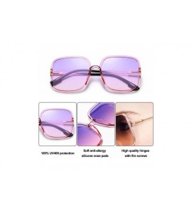 Oversized Square Oversized Sunglasses for Women Classic Fashion Vintage Eyewear for Outdoor-100% UV Protection - CY1905S2TS7 ...