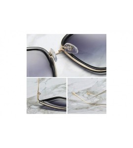 Round Cateye Sunglasses Women Vintage Metal Glasses Mirror Retro Lunette De Soleil Femme UV400 - Silver - C8197A3S8CS $33.58