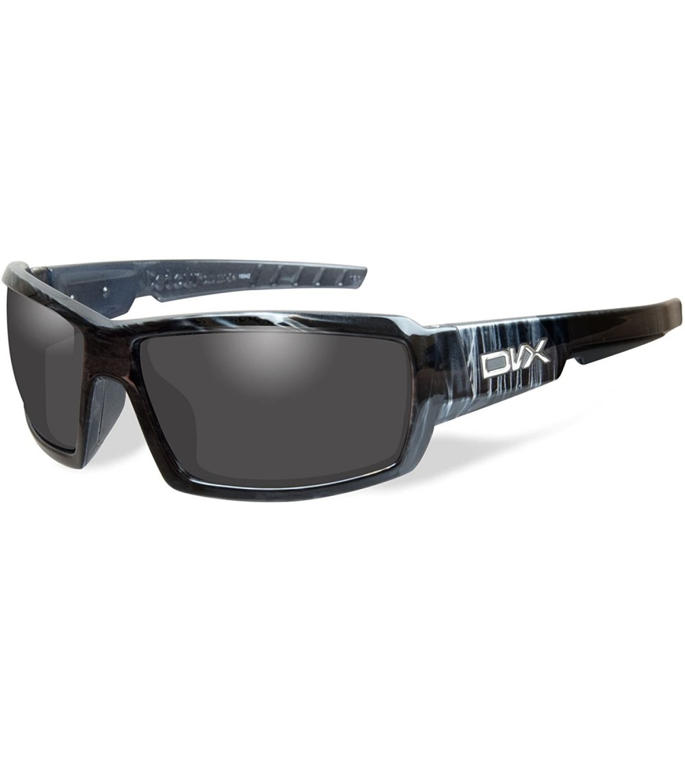 Wrap DVX Detour - ANSI Z87.1 - Grey Lenses/Black & White Streak Frame (OSHA Compliant Safety Glasses) - C412N4T99T9 $85.82