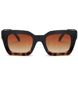 Aviator 2019 New Square Sunglasses Women Italy Luxury Brand Designer Women BrightBlack - Brightblack - C918XE9YRS8 $18.22