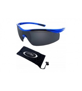 Rimless Semi Rimless Lightweight Sport Sunglass for Golf- Fishing- Running- and Cycling - Blue - C512EXJTURJ $27.63