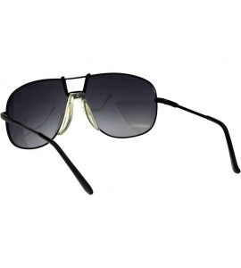 Square Mens Fashion Sunglasses Vintage Designer Style Square Aviators UV 400 - Black (Smoke) - CY18NUTXGZM $19.50